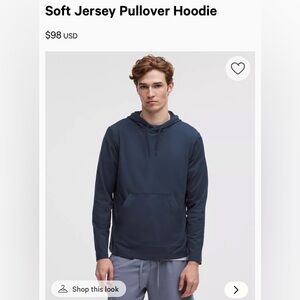 lululemon athletica Navy Soft Jersey Pullover Hoodie